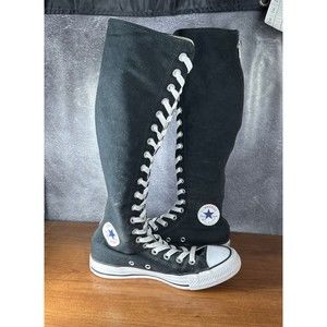 Converse All Star Chuck Taylor Knee High Sneakers Women 6 Mens 4 Zipper Back